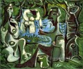 Le dejeuner sur l herbe Manet 11 1961 Abstract Nude